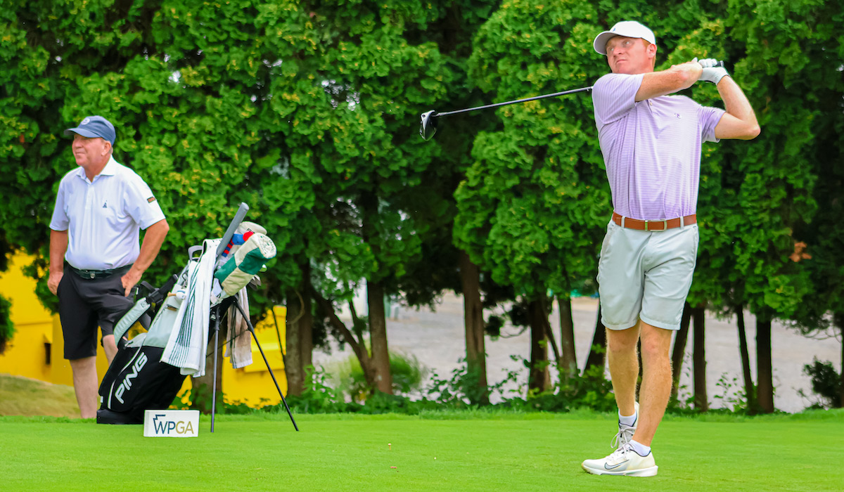 30349 JF Aber competing at Sunnehanna Country Club with his father, John, as caddie