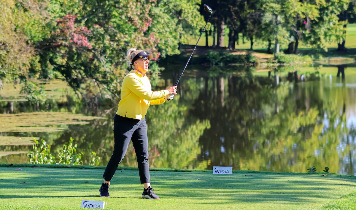 Rebecca Matscherz competing in the Second WPGA Women's Triple Play Tournament at Grove City Country Club