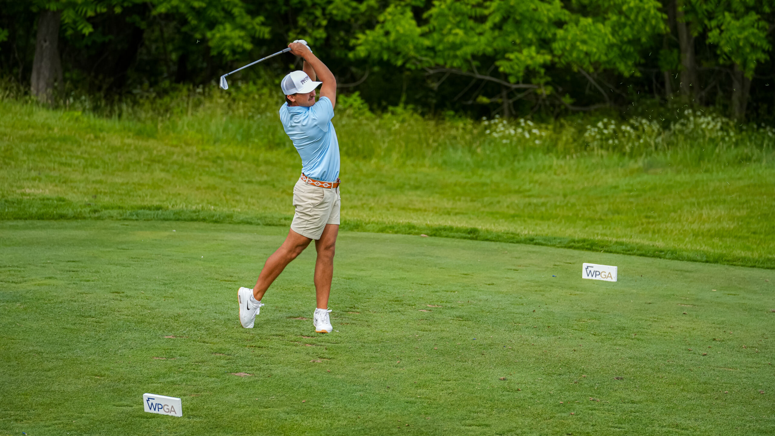 Nick Turowski on hole 15 at Hannastown Golf Club