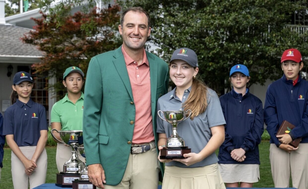 Brooke Kline with Scottie Scheffler