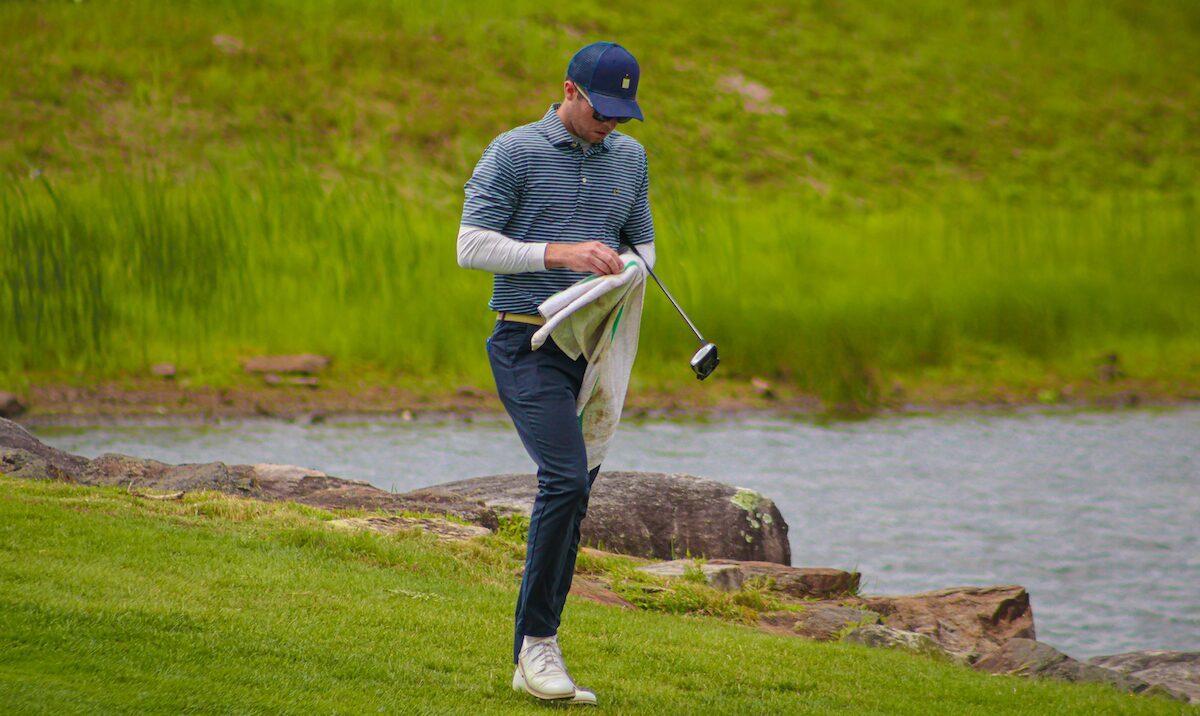 Sean Edgar competing on Mystic Rock at Nemacolin Woodlands Resort in qualifying for the U.S. Mid-Amateur Championship