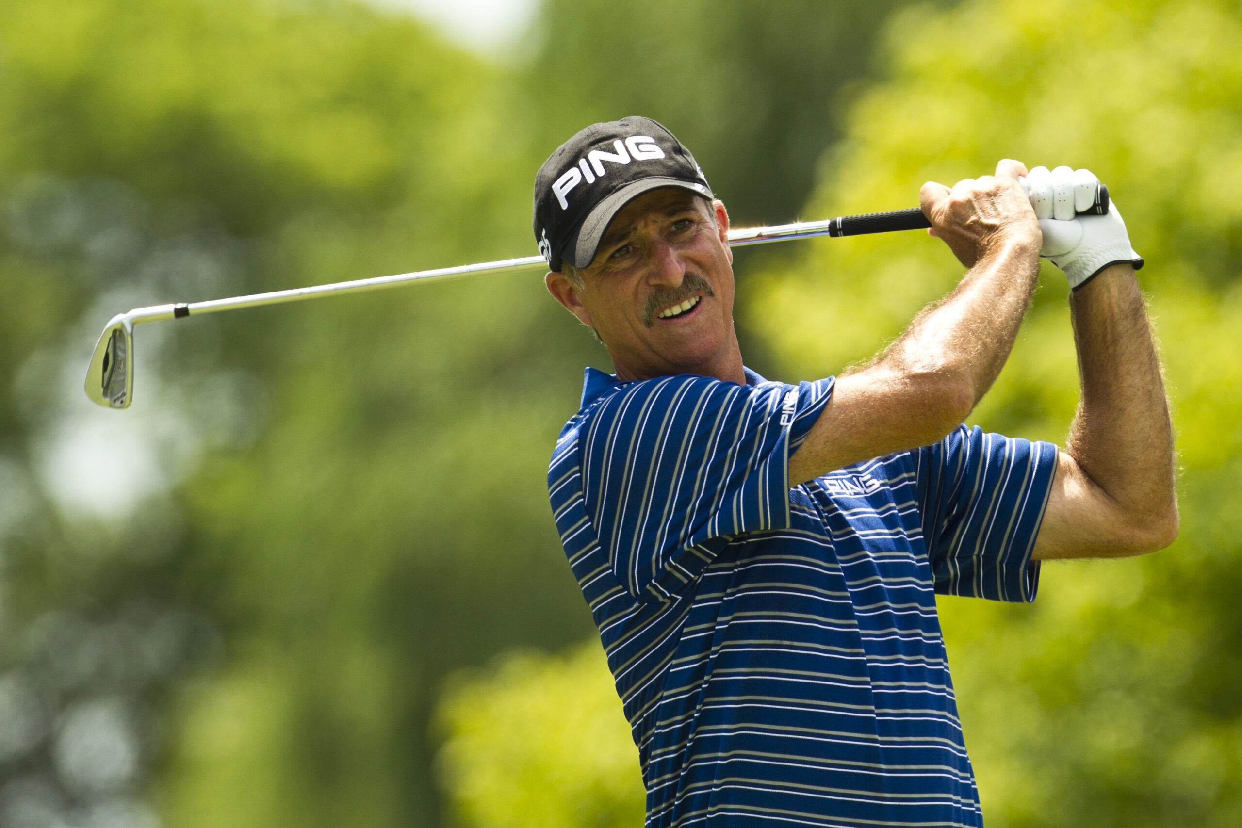 Mike Nicolette competing in the 2011 U.S. Senior Open. Photo courtesy of the United States Golf Association.