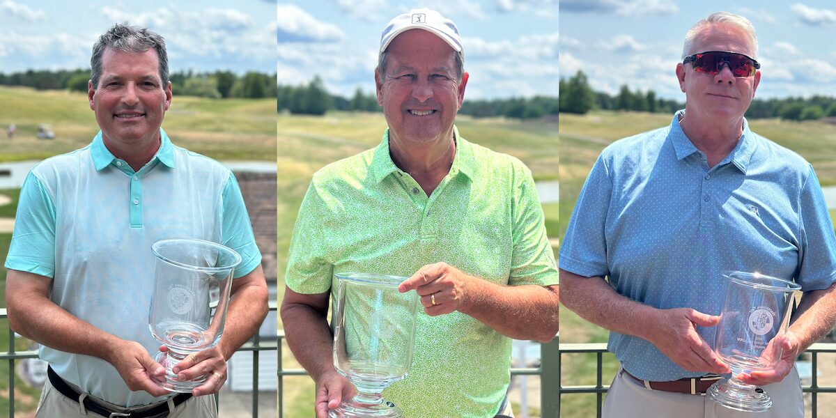 WPGA Senior Series #2 Champions (from left) – Todd Renner, Kevin McCarthy, and Pat Petit WPGA Senior Series #2 Champions (from left) - Todd Renner, Kevin McCarthy, and Pat Petit