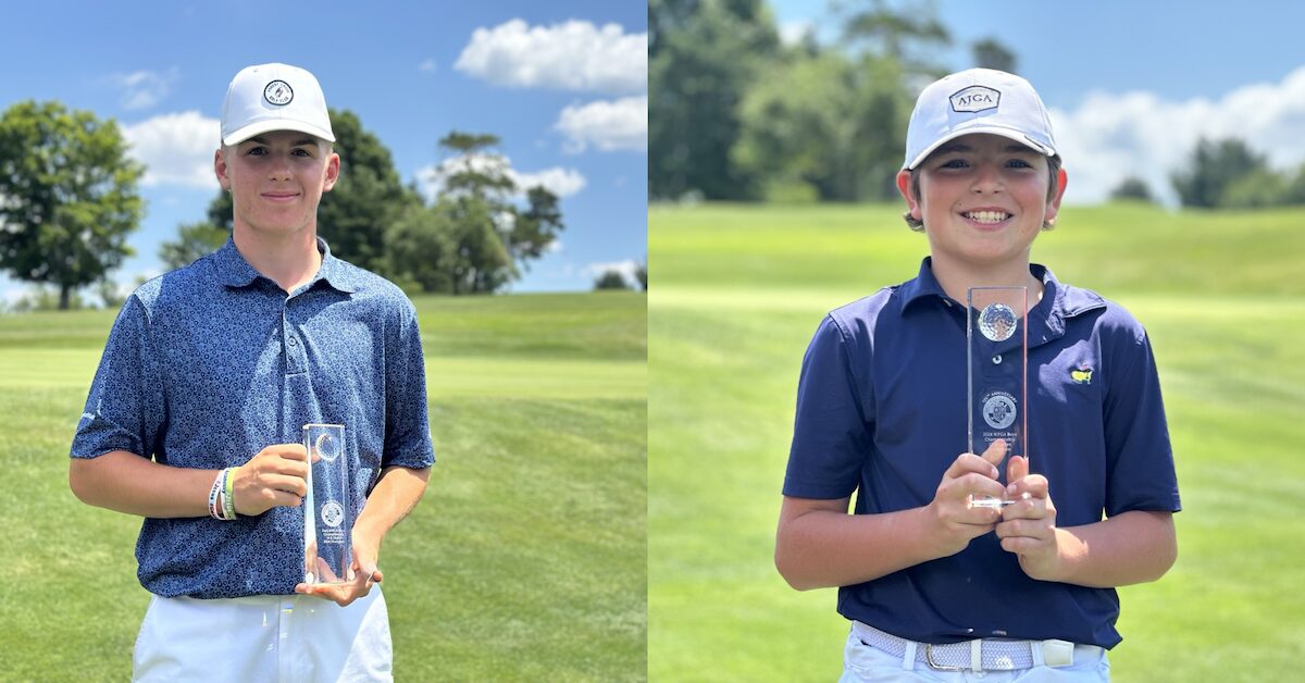 Aaron Didjunas and Colin McKenzie, 2024 WPGA Boys Champions
