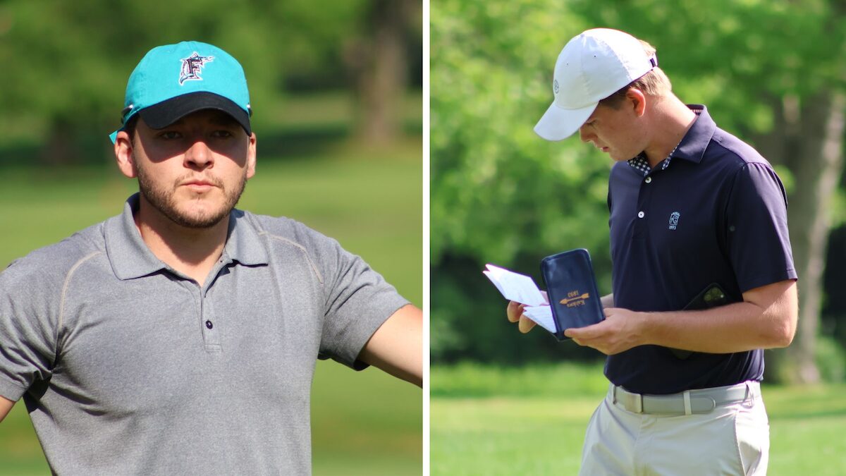 Low scorers at the WPGA Amateur Qualifying round at The Country Club of Meaville, Matt Gurska and Evan Rowane. Low scorers at the WPGA Amateur Qualifying round at The Country Club of Meaville, Matt Gurska and Evan Rowane.