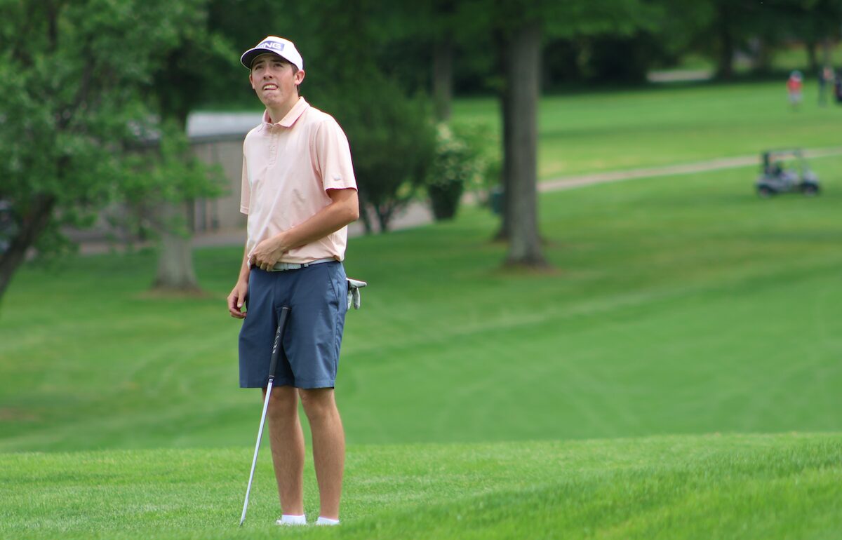 Hunter Swidzinski competing at Green Oaks Country Club.