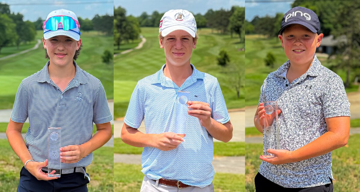 2025 WPGA Boys Champions, Max Scally, Bailey Donahue, and Jonah Honess