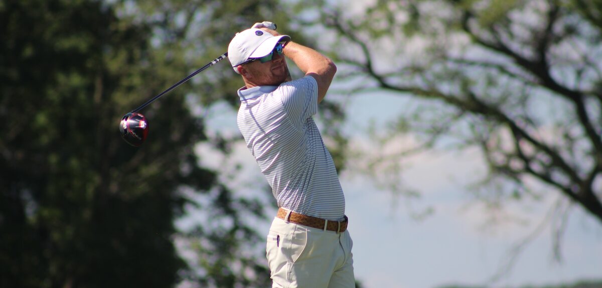 Darin Kowalski playing in the second round of the 123rd WPGA Amateur Championship at Hannastown Golf Club