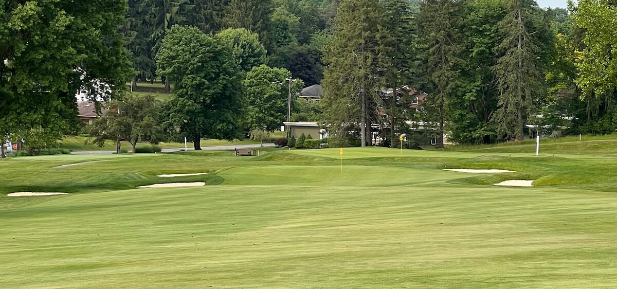 The 17th hole at Sunnehanna Country Club The 17th hole at Sunnehanna Country Club