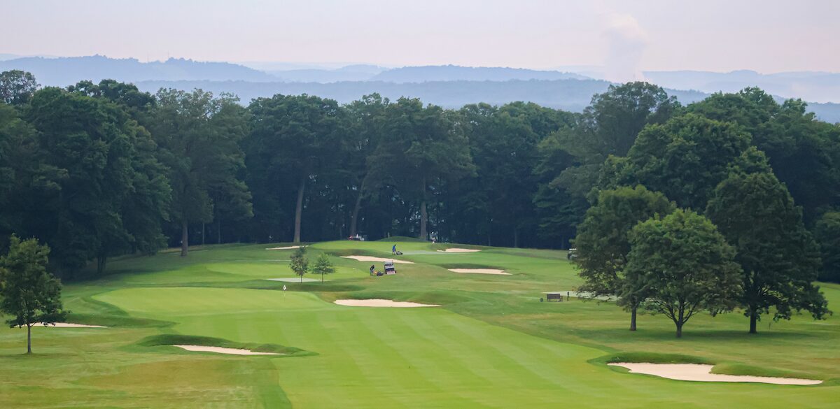 The first hole at Sunnehanna Country Club.
