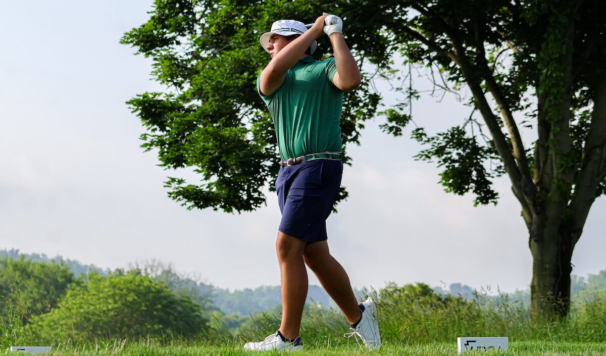 Michael Quallich competing in the 105th WPGA Junior Championship at Lone Pine Country Club