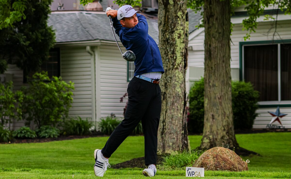 Colton Lusk competing in the qualifying round at The Country Club of Meadville Colton Lusk competing in the qualifying round at The Country Club of Meadville