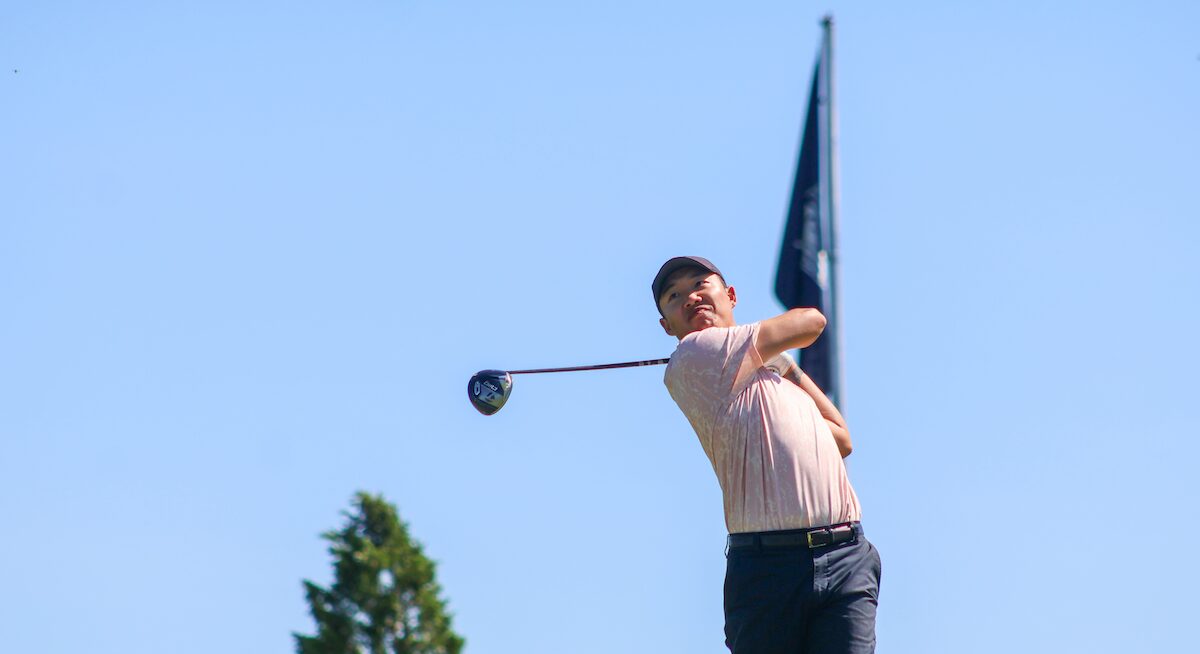 Jason Li competing in U.S. Open Local Qualifying in 2024 at Sewickley Heights Golf Club